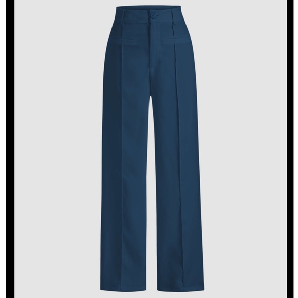 Cider Solid Stitch Straight Leg Trousers - Picture 2 of 12